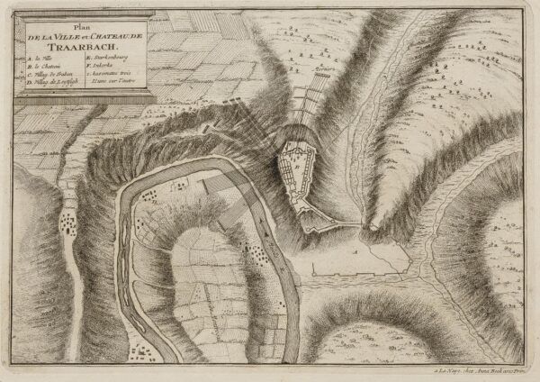 [Mapa de Traben-Trarbach, Alemanya] Plan de la Ville et Château de Traarbach