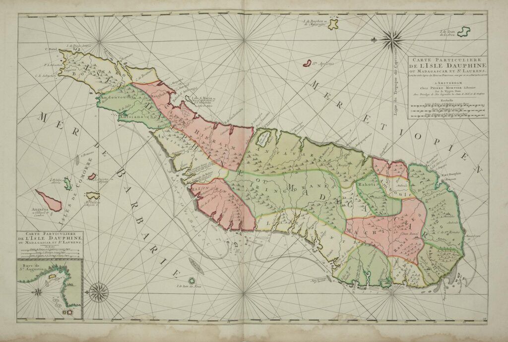 Carte Particuliere de l&rsquo;Isle Dauphine ou Madgascar et St. Laurens