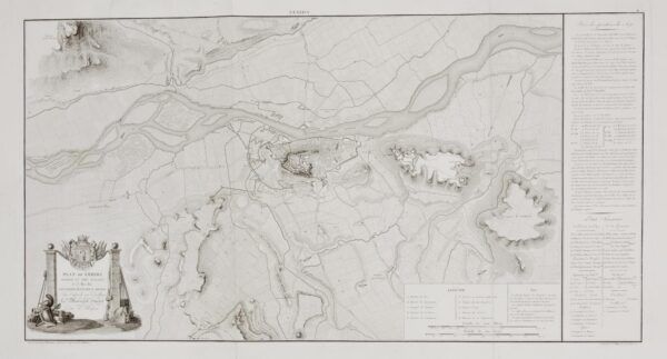 [Mapa] Plan de Lérida assiégé et pris d’assaut le 13 mai 1810 par l’armée française d’Aragon