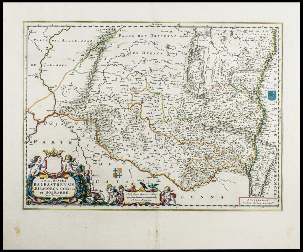 [Carte de l&rsquo;Aragon, Espagne] Episcopatus Balbastrensis