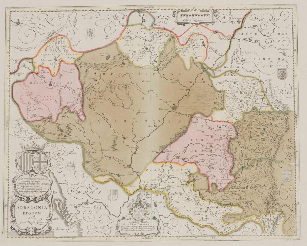 [Mapa de Aragón] Arragonia Regnum