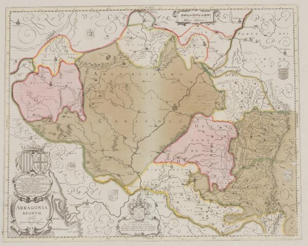 [Mapa de l’Aragó] Arragonia Regnum