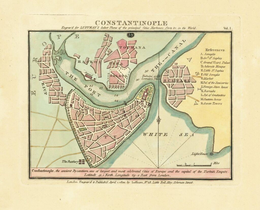 [Carte d&rsquo;Istanbul, Turquie] Constantinople