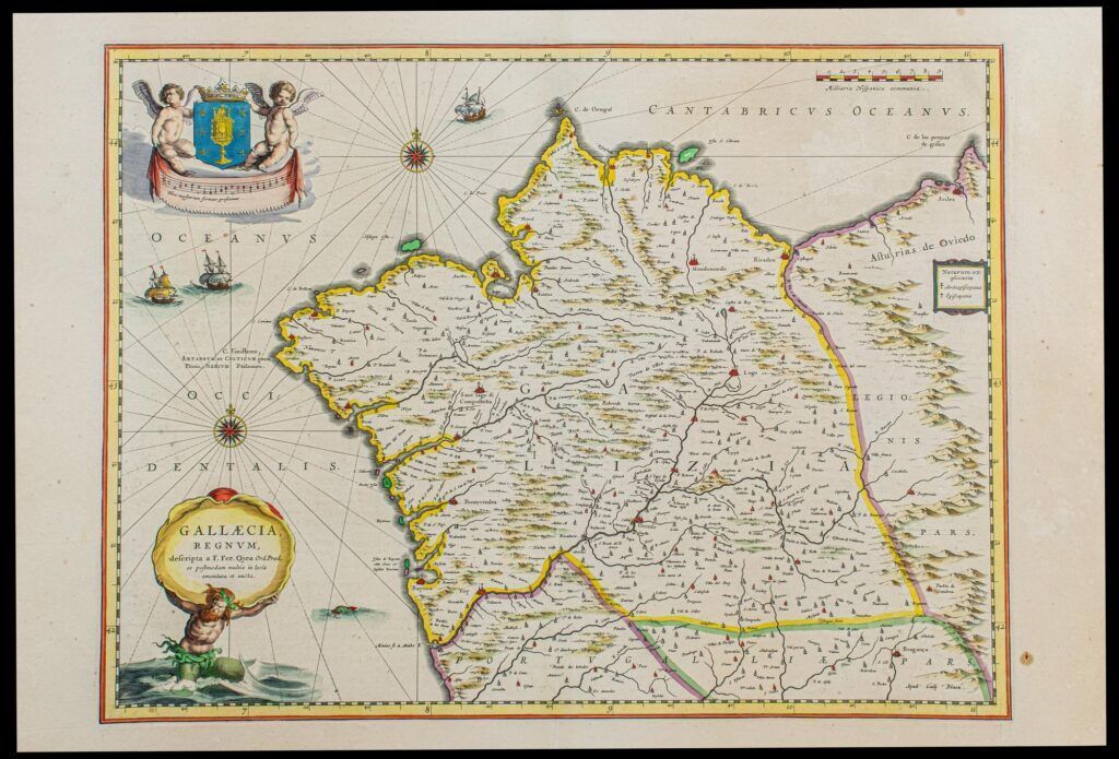 [Mapa de Galicia, España] Gallaecia Regnum descripta a F.Fer. Ojea Ord. Pred.