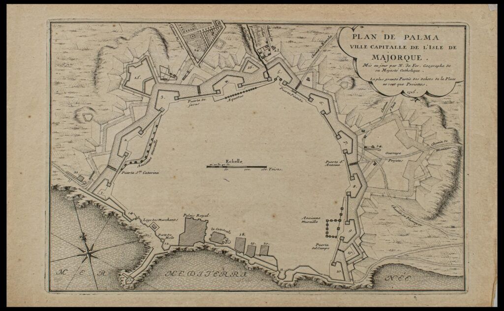 [Plan of Palma de Mallorca] Plan de Palma ville capitalle de l’Isle de Majorque