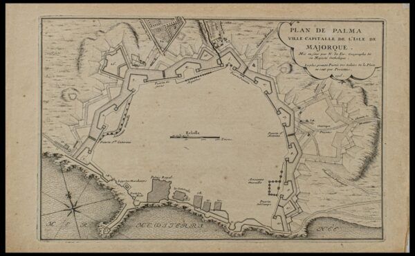 [Plànol de Palma de Mallorca] Plan de Palma ville capitalle de l&rsquo;Isle de Majorque
