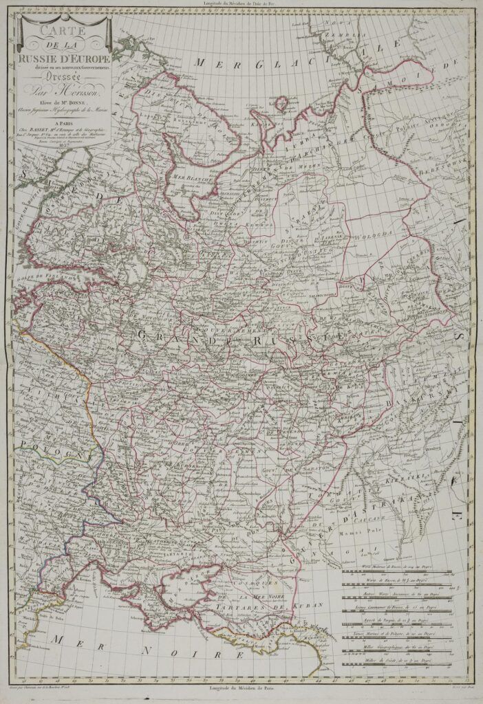 [Carte de la Russie] Carte de la Russie d’Europe divisée en ses nouveaux gouvernemens