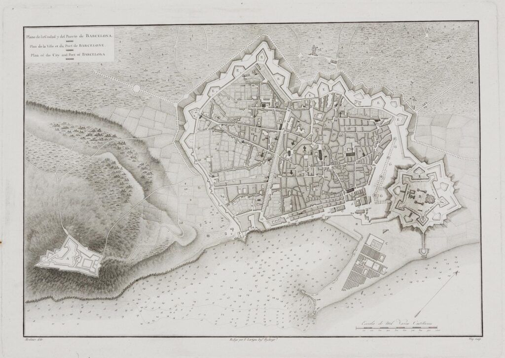 [Carte] Plan de la ville et du port de Barcelone