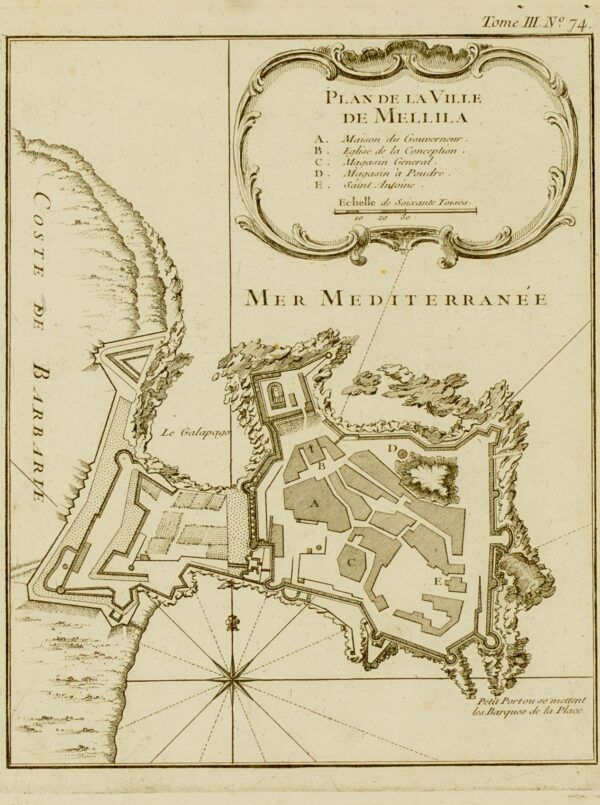 Plan de la Ville de Mellila