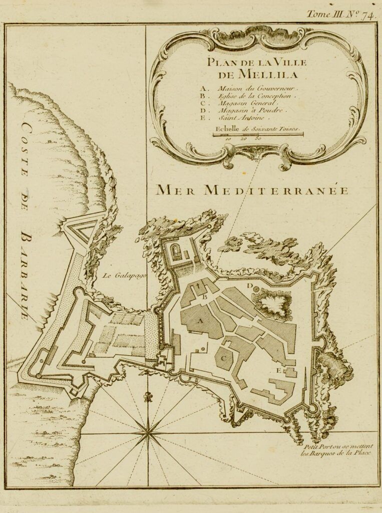 Plan de la Ville de Mellila