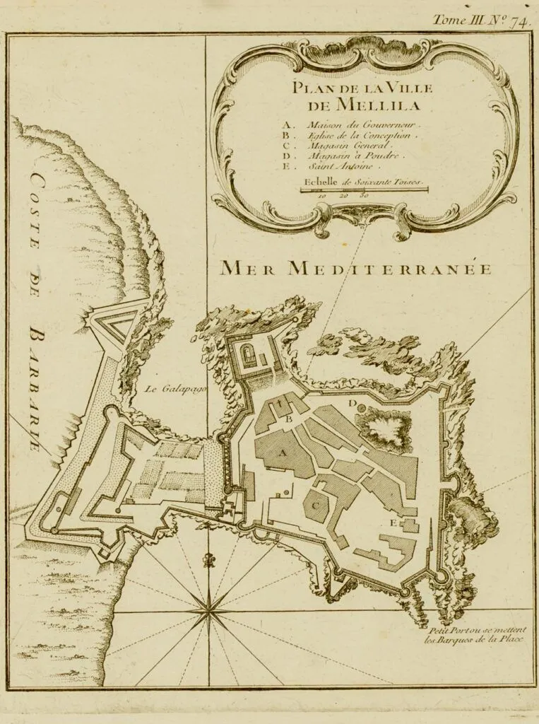 [Melilla] Plan de la Ville de Mellila