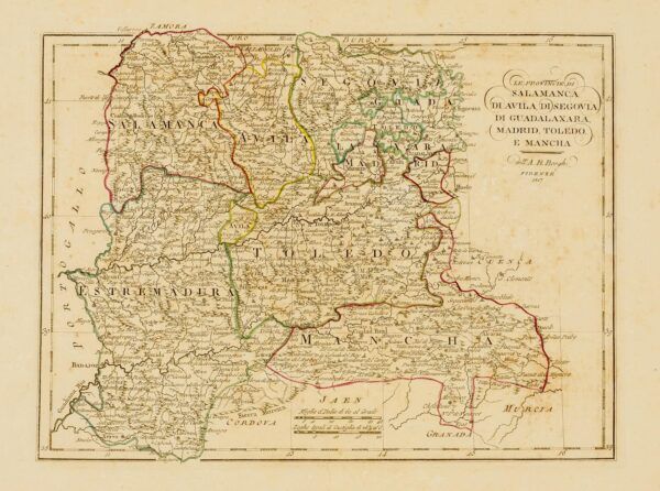 Le Provincie di Salamanca, di Avila, di Segovia, di Guadalaxara, Madrid, Toledo e Mancha