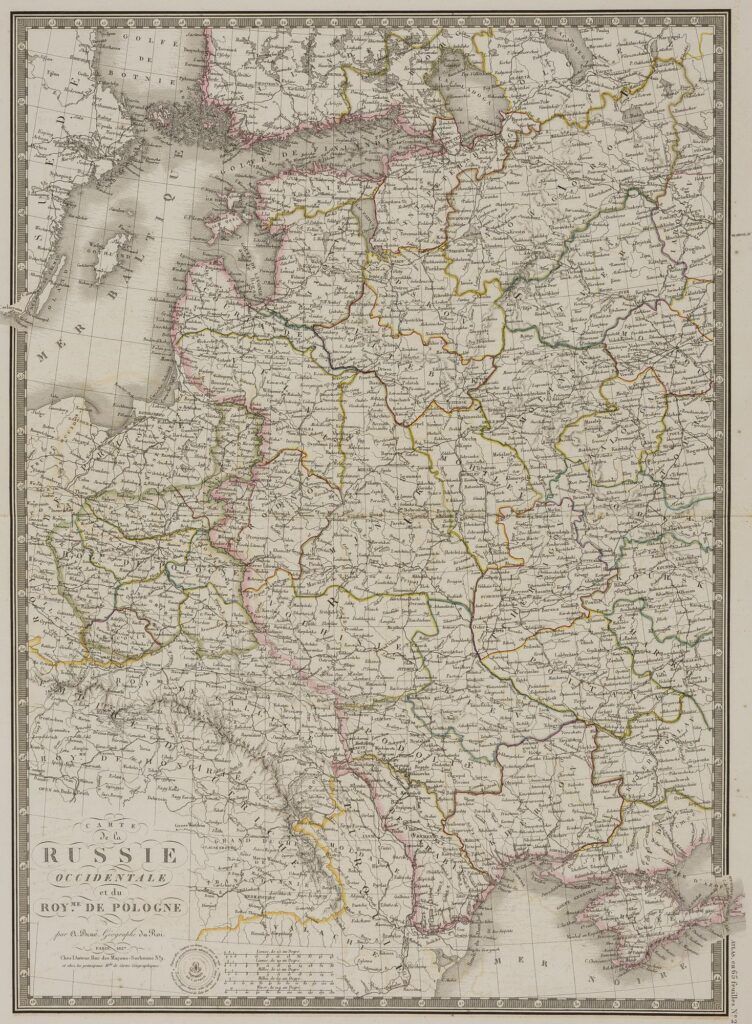 [Carte de la Russie et de la Pologne] Carte de la Russie Occidentale et du Roy.me de Pologne