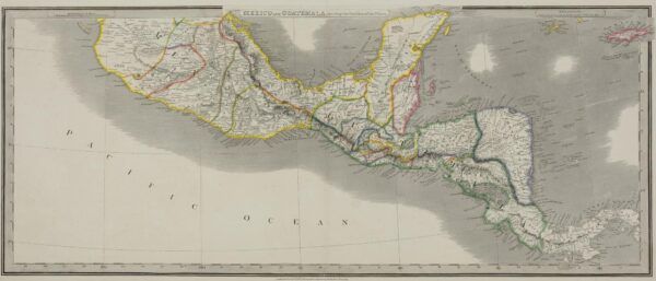 Mexico and Guatemala, shewing the Position of the Mines