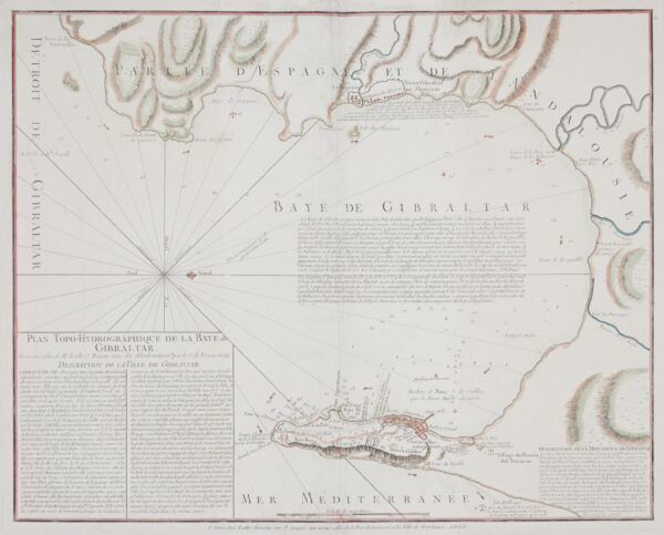 Plan Topo-Hydrographique de la Baye de Gibraltar