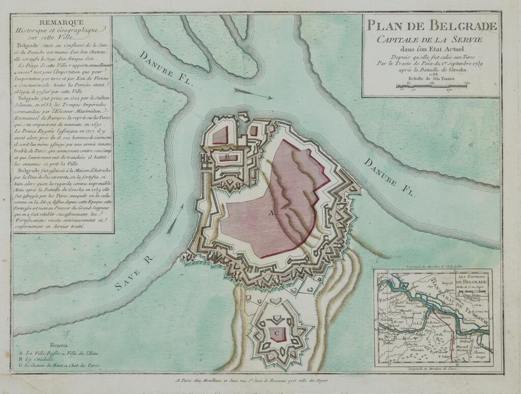 Plan de Belgrade Capitale de la Servie