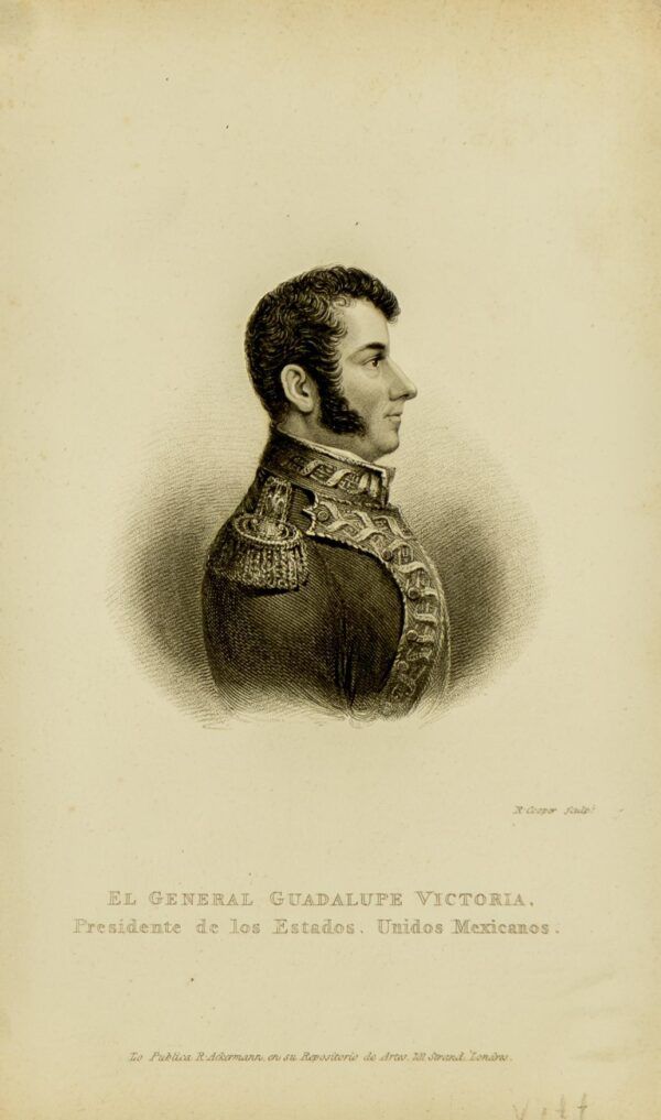 El General Guadalupe Victoria, president dels Estats Units Mexicans