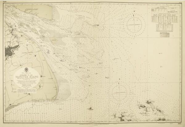 [Carta de Xangai] China Approaches to Yangtze Kiang from the Chinese Government Charts to 1941. With additions to 1946.