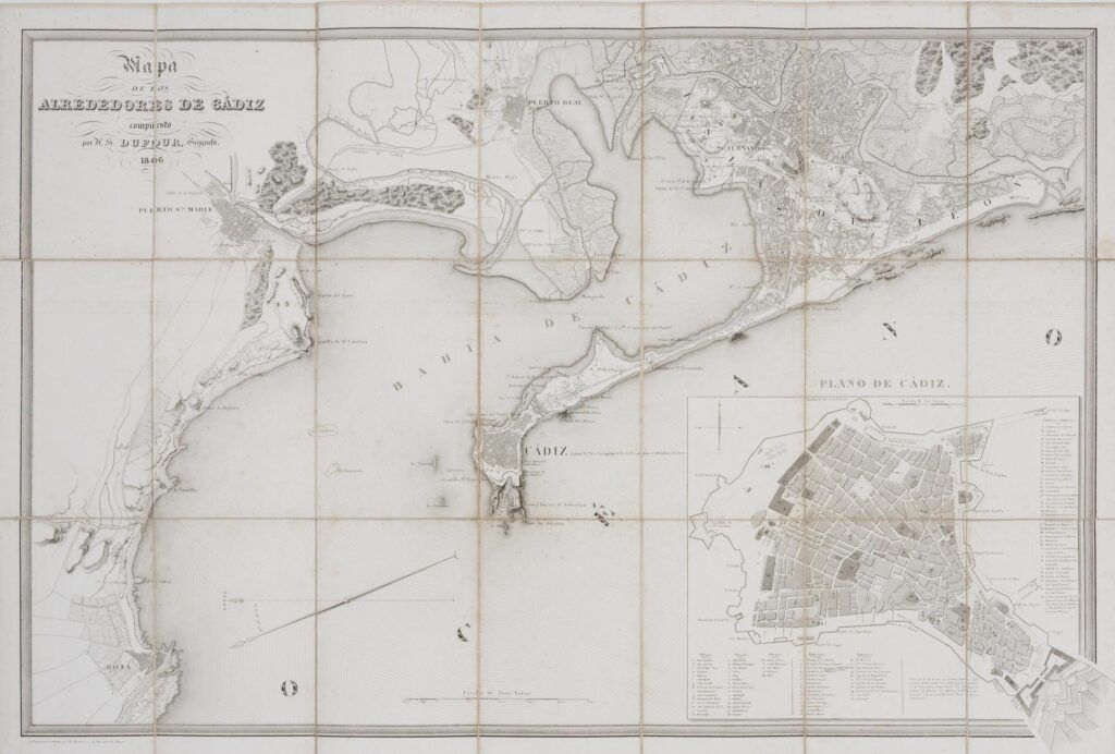 [Carte d&rsquo;Espagne] Carte des environs de Cadix