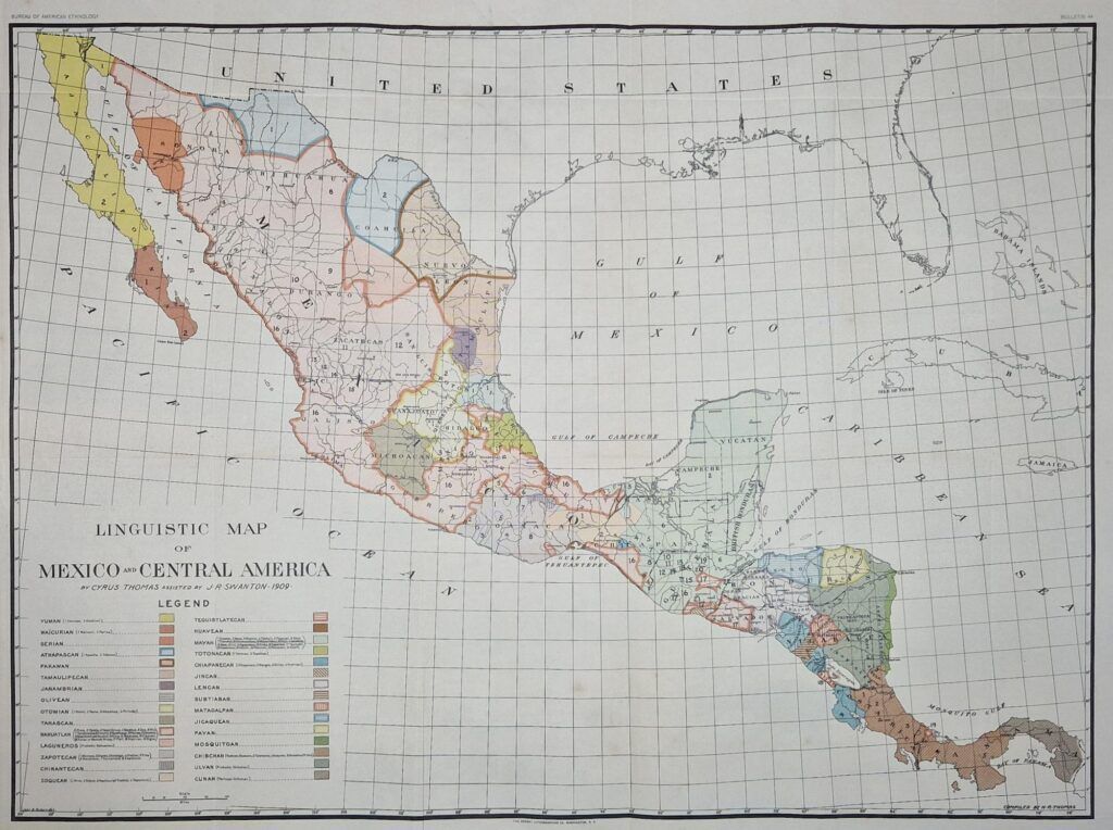 Mapa lingüístic de Mèxic i Amèrica Central