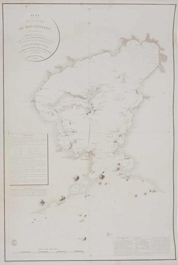 [Carta de Rio de Janeiro, Brasil] Plan de la baie de Rio de Janeiro
