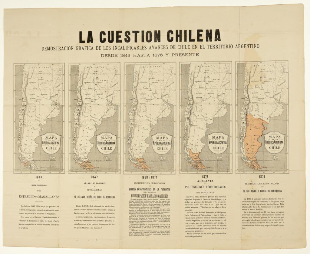 La cuestion chilena – Demostracion grafica de los incalificables avances de Chile