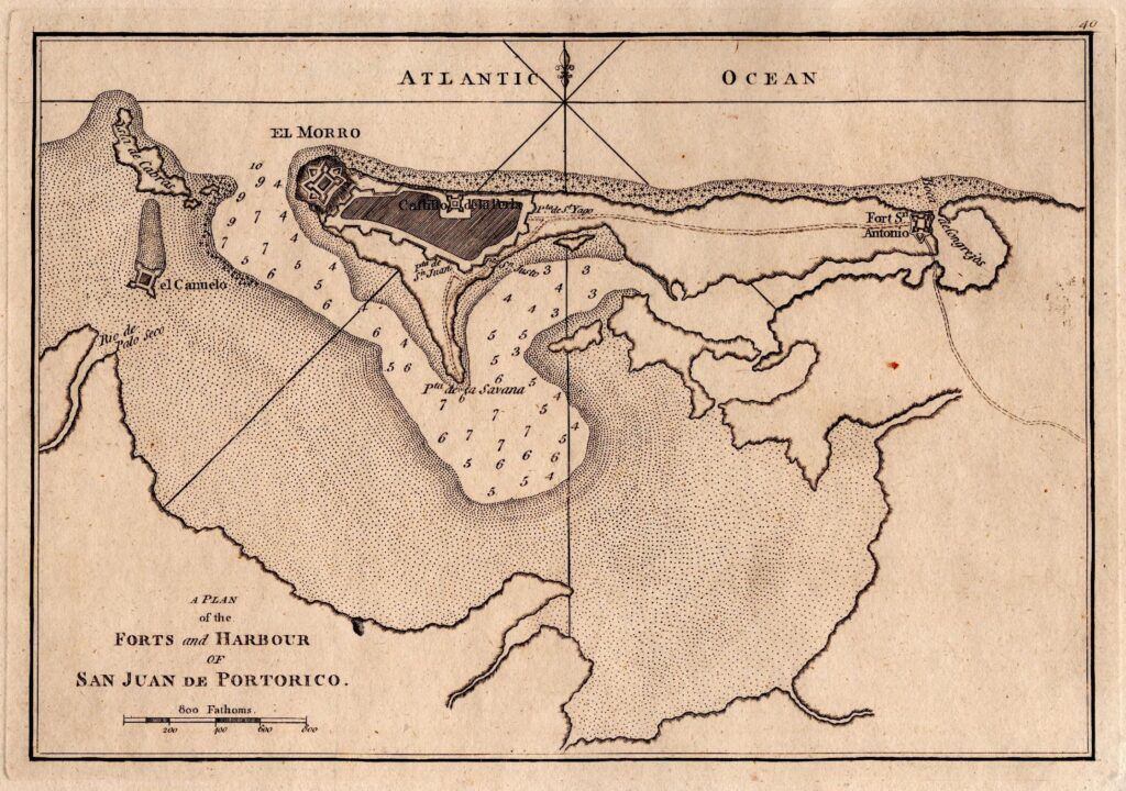 [Plan de San Juan, Porto Rico] A Plan of the Forts and Harbour of San Juan Portorico