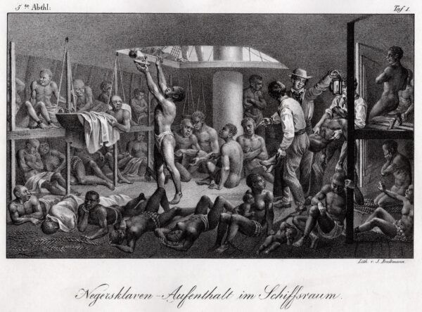 Negersklaven Aufenthalt im Schiffsraum