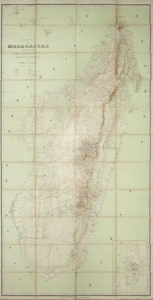 Carte de Madagascar dressée par le Père D. Roblet S. J. … 1885