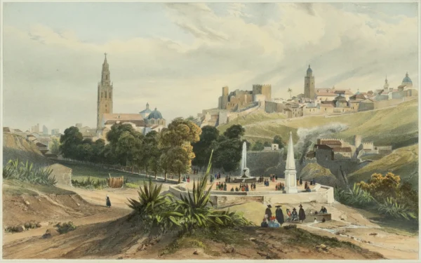Carmona – Vista tomada de cerca de la esplanada