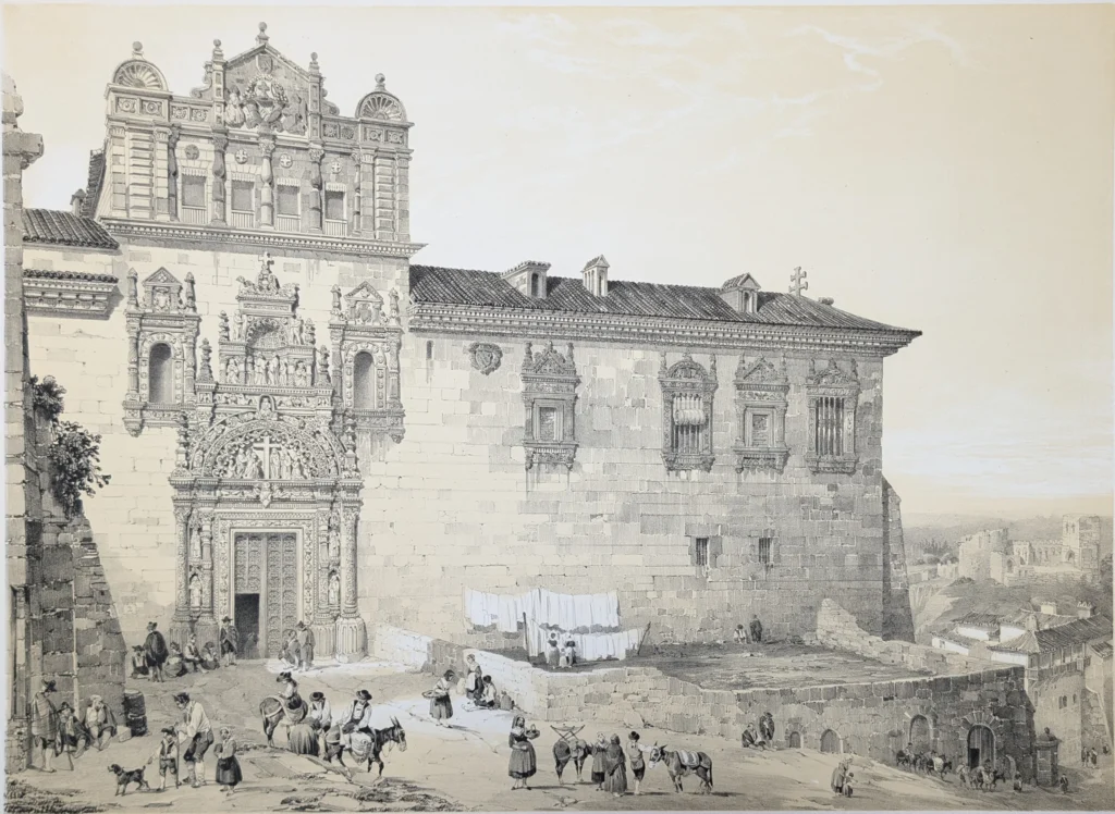 Puerta del hospital de Santa Cruz en Toledo