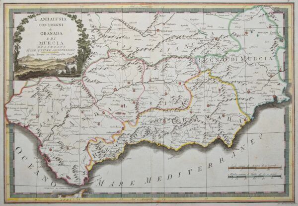 L'Andalusia con i regni di Granada e di Murcia... 1794