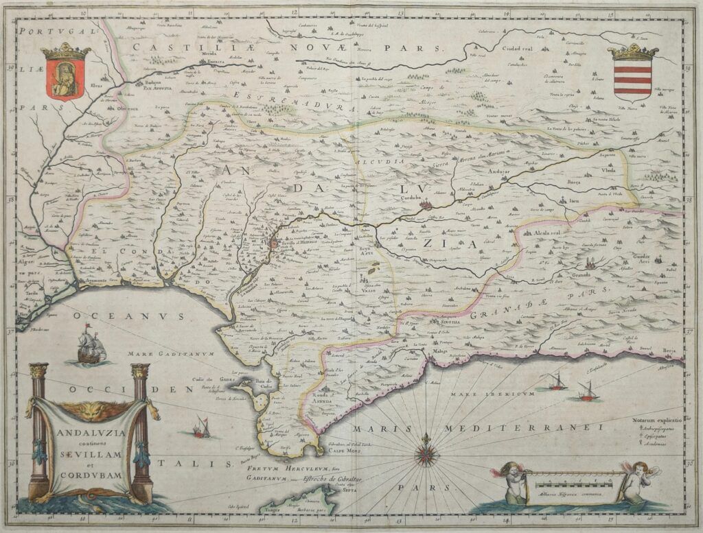 Andaluzia continens Saevillam et cordubam