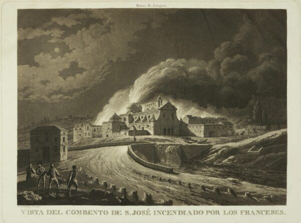 Explosion de la Yglesia de Sta. Engracia