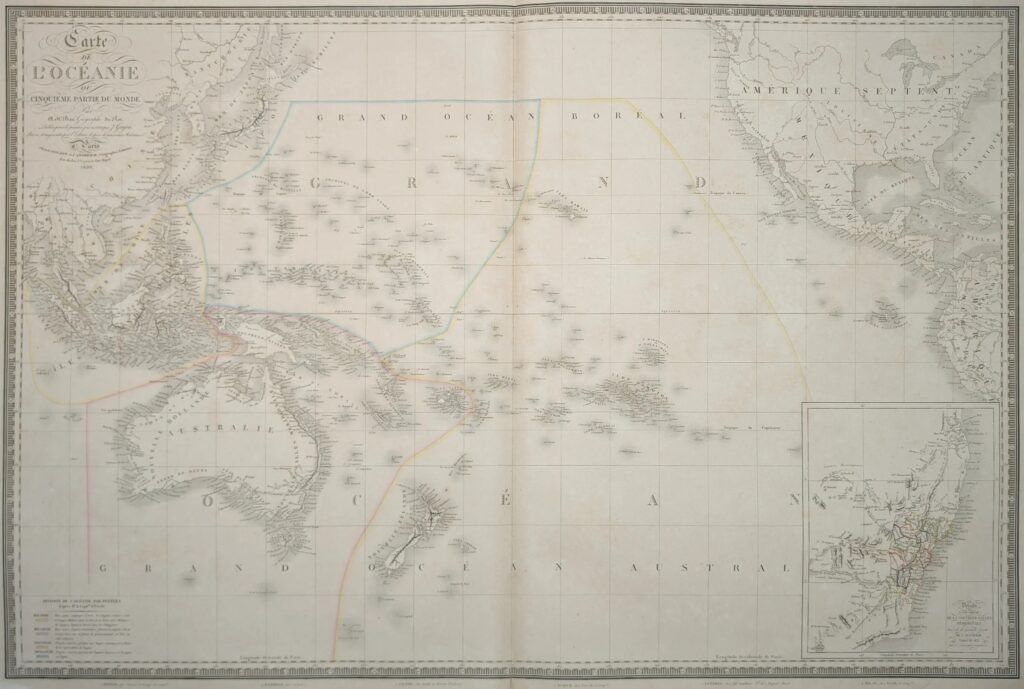 Carte de l&rsquo;Océanie ou cinquieme partie du monde