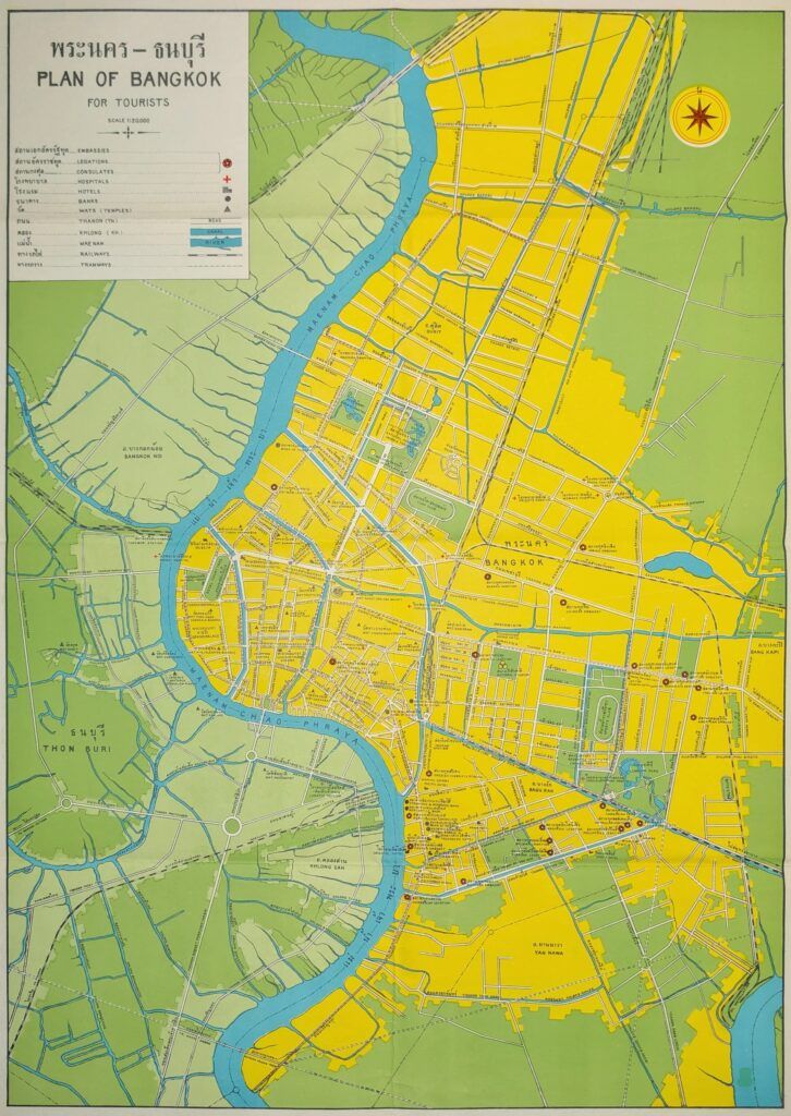 Plan of Bangkok for Tourists [Thailand]
