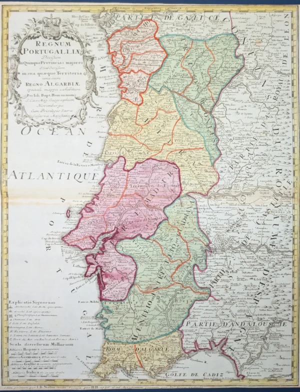 Regnum Portugalliae divisum in Quinque Provincias majores
