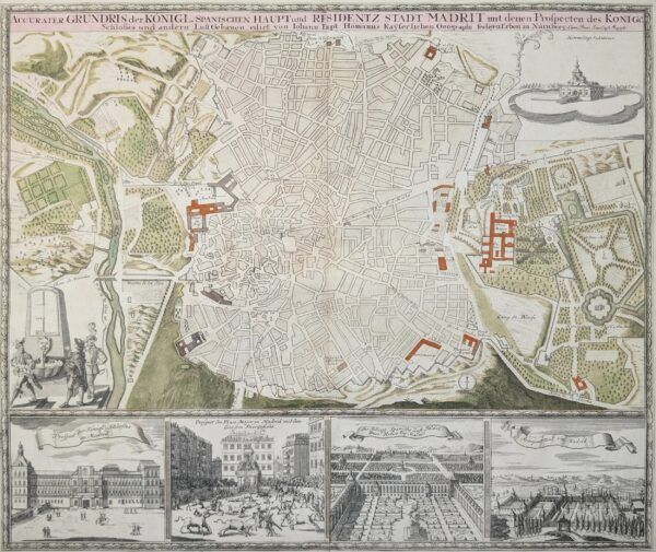 Accurater Prospect und Grundris der Konigl: Gros-Britannisch… Madrid