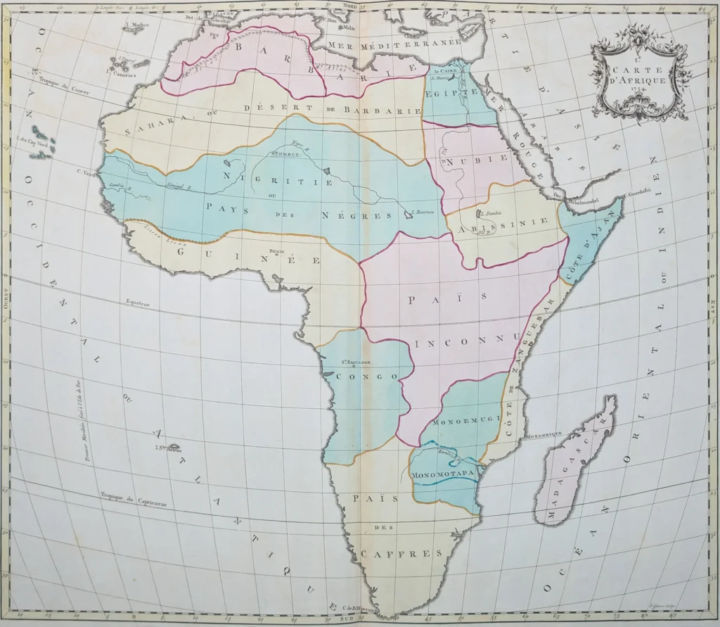 I.e Carte d’Afrique 1754.