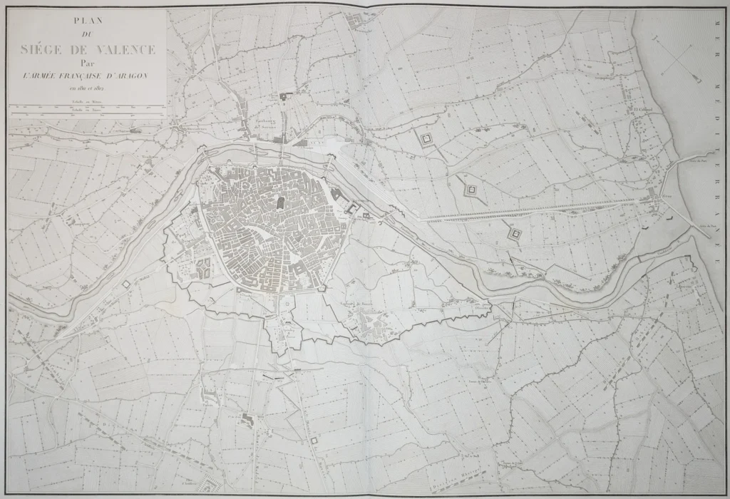[Plano de Valencia] Plan du Siége de Valence par l’Armée Française d’Aragon en 1811 et 1812