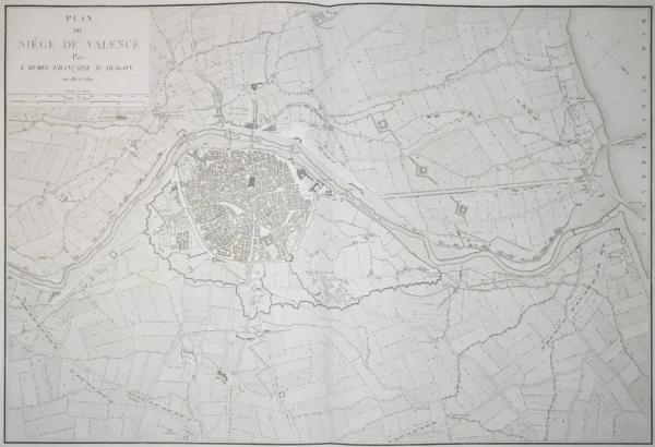 [Plano de Valencia] Plan du Siége de Valence par l'Armée Française d'Aragon en 1811 et 1812