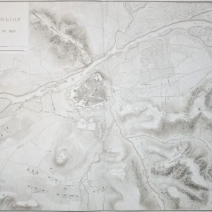 Plan du siége de Badajoz Par l'Armée Française du Midi en 1811.