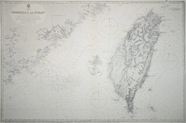 China Sea. Formosa I. and Strait. From Various Admiralty Surveys 1843 - 1904. Formosa and the Pescadores Is. from Japanese Government Surveys 1895 - 1909.
