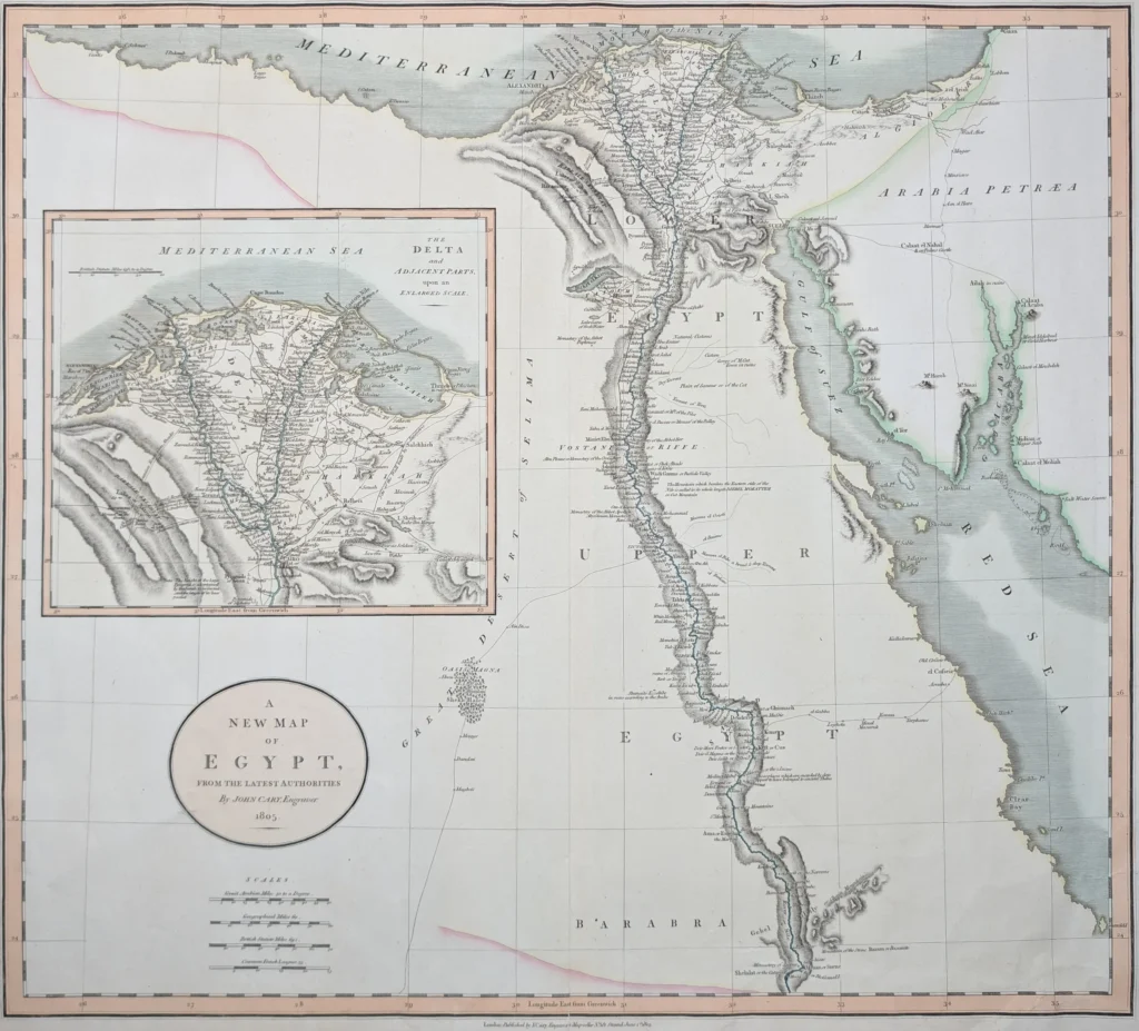 A New Map of Egypt from the Latest Authorities… 1805