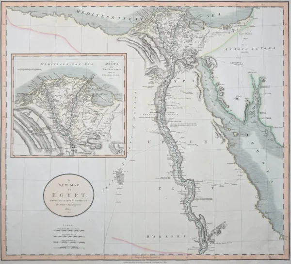 A New Map of Egypt from the Latest Authorities… 1805