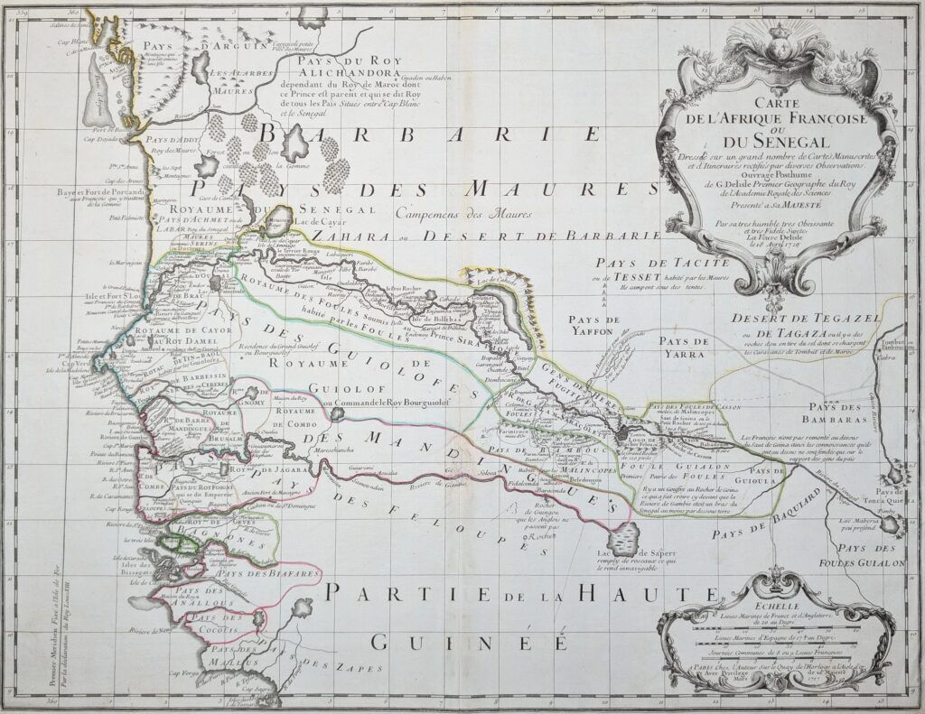 Carte de l’Afrique Françoise ou du Senegal