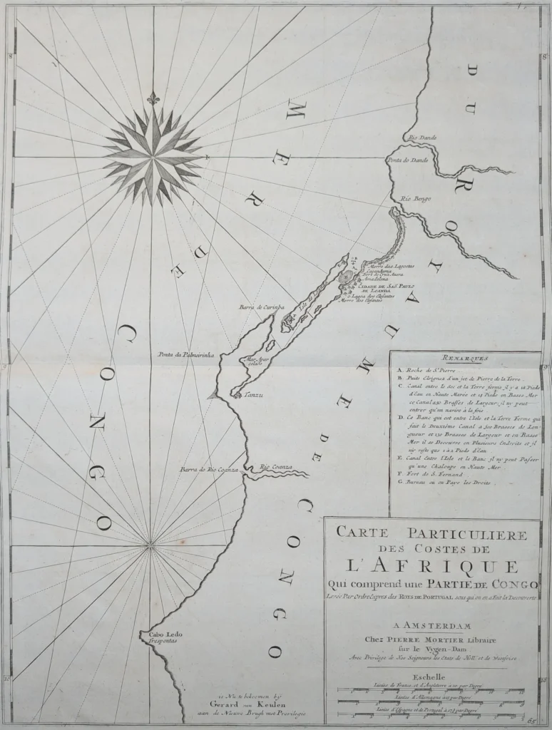 Carte Particulière des Costes de l’Afrique qui comprend une Partie du Congo