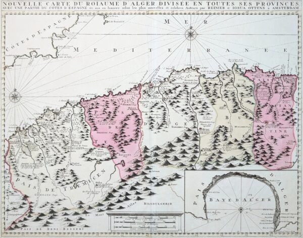 Nouvelle carte du roiaume d'Alger, divisée en toutes ses provinces